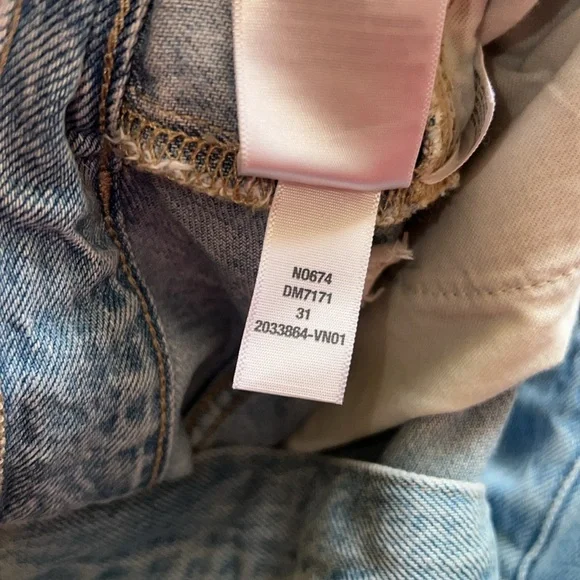 Madewell Belted‎ Wide-Leg Baggy Jeans Light Wash Size 31 NWT - Picture 11 of 11